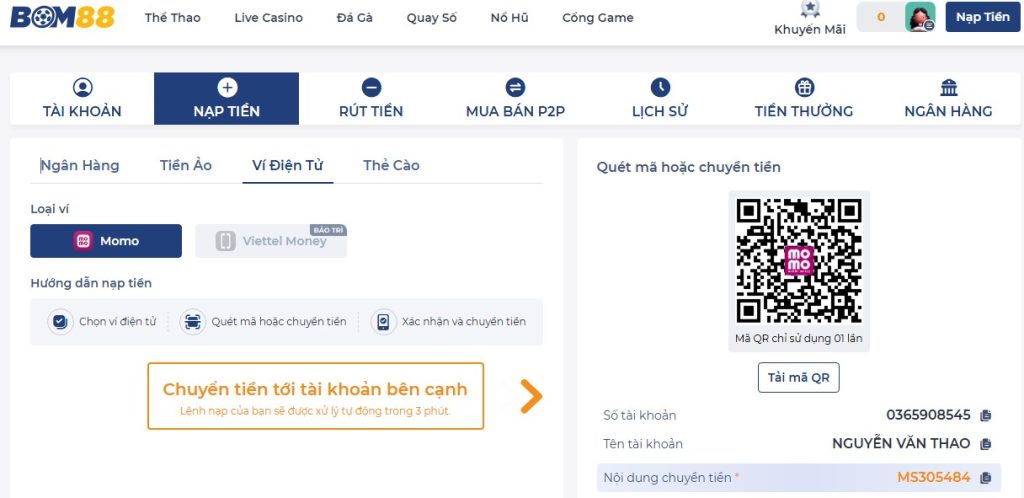 Những lợi ích khi giao dịch tại BOM88